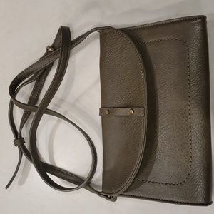 Cross Body Purse / Wallet Forest Green Leather